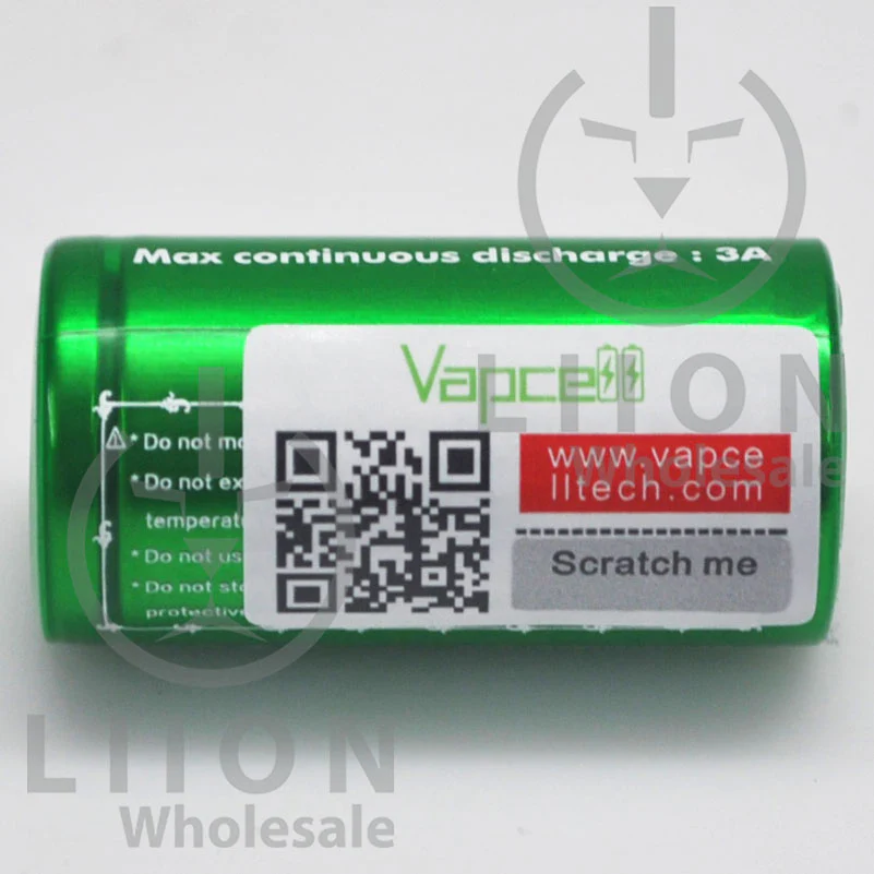 Vapcell F14 18350 3A Flat Top 1400mAh Battery - Genuine - Image 2